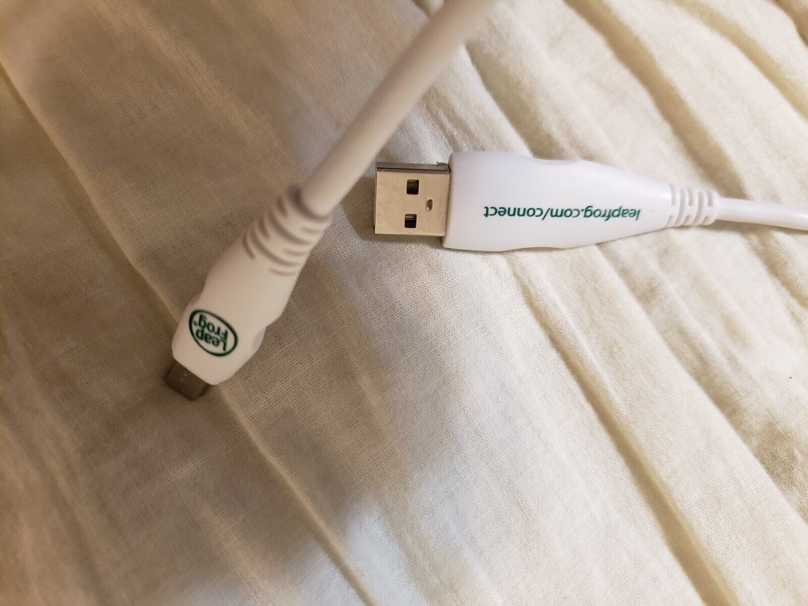 Original Leapfrog White Cable SYNC Connect Cable for LeapPad USB Data Cord 24