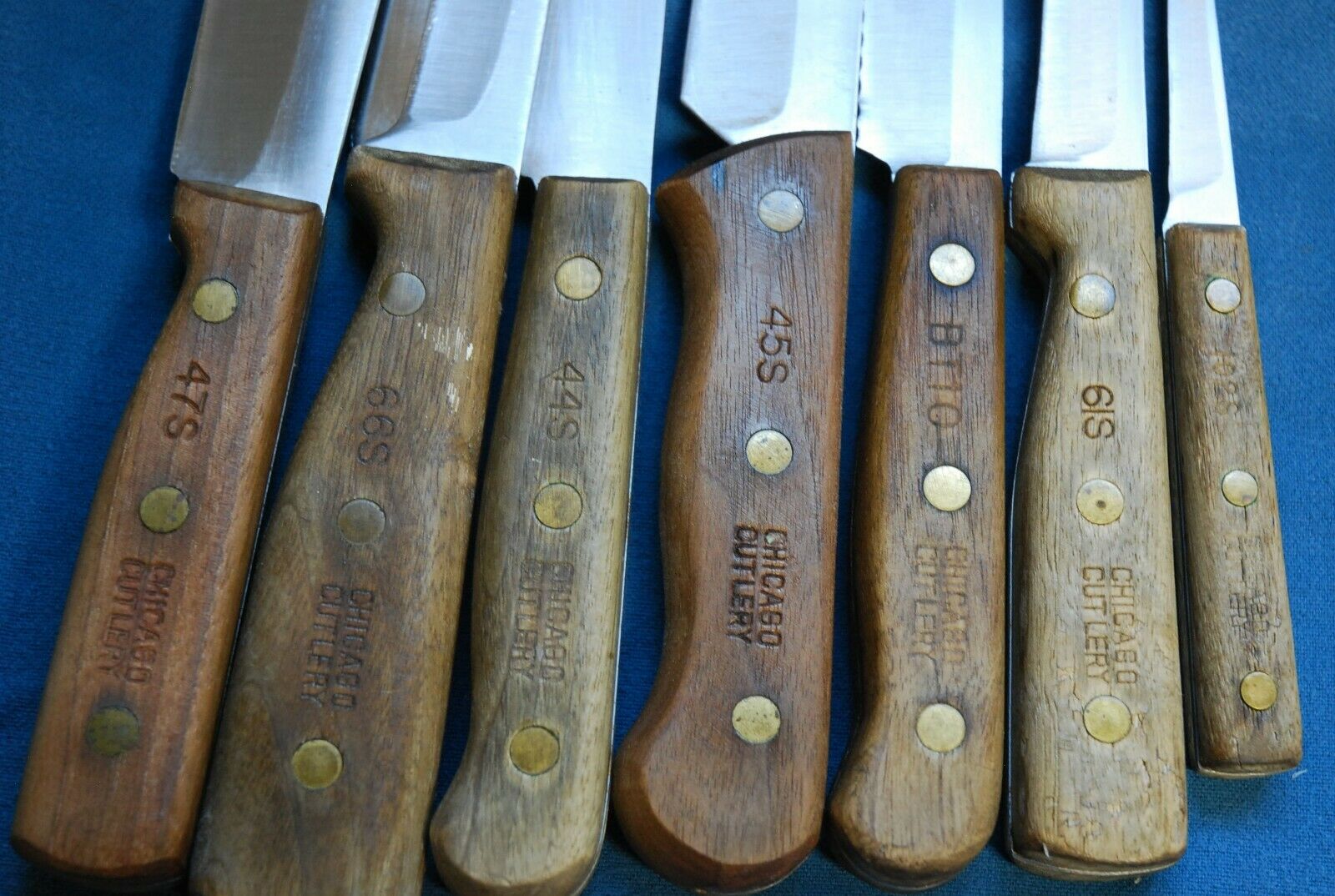 Vintage 15 pc Chicago Cutlery Knife Set 47S 66S 44S 45S BT10 61S 102S 103S Block - Fresh Stock Dated December 2025