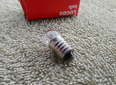 NOS LUCAS Mini Screw In Dash Gauge Lamp Bulb 12v 2.2w ~ Smith Triumph Norton BSA - Fresh Stock Dated February 2026