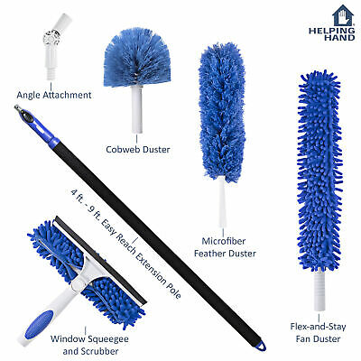 Helping Hand EZ Reach 6-Piece Cleaning Kit - 4 Different Cleaning Heads & 1 - Fresh Stock Dated February 2026