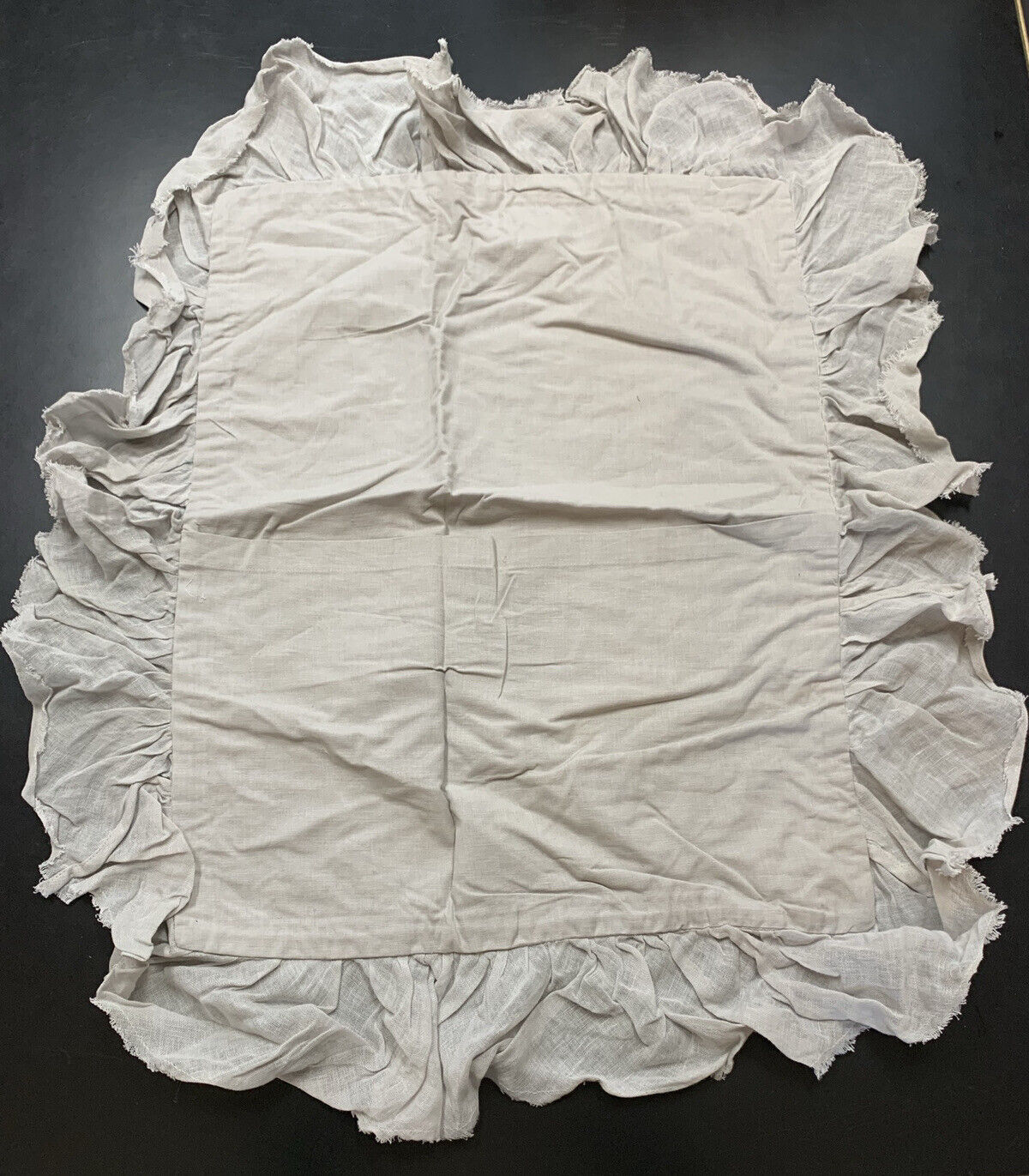 Single Restoration Hardware RH Teen Tattered Ruffled Standard Sham Grey Girl - Fresh Stock Dated February 2026