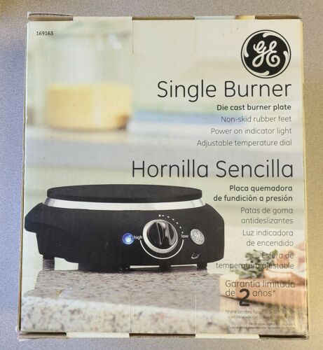 GE Single Burner Die Cast Burner Plate Adjustable Temperature Dial, 169163 New - Fresh Stock Dated December 2025