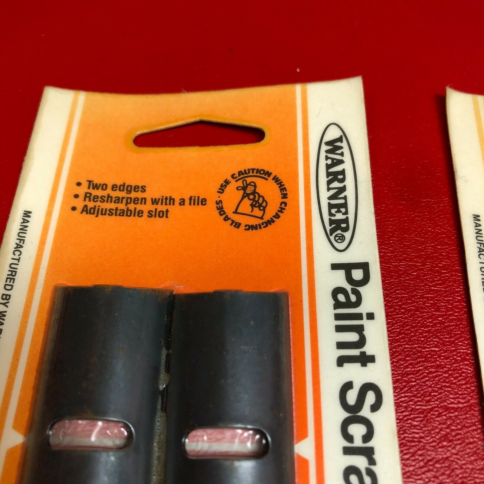 Warner Paint Scraper Blades Lot of 2 new old stock vintage replacement - Fresh Stock Dated February 2026