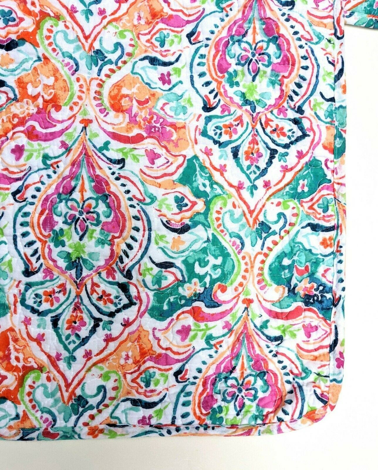 2 Pc Set SIGRID OLSEN Bright Damask Watercolor Standard Pillow Shams 21x27