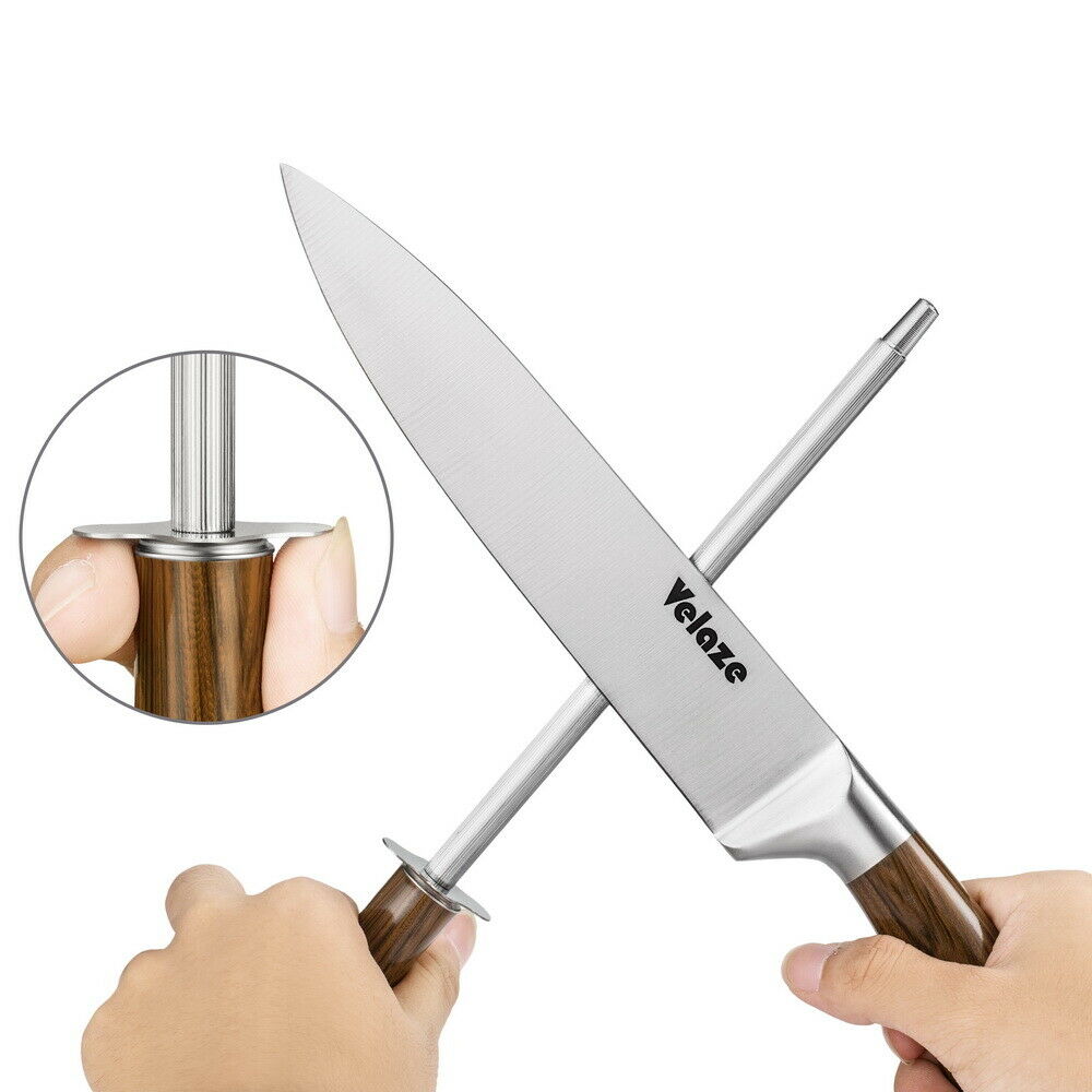 Velaze 8-Pieces Stainless Steel Knife Set Chef Cutlery Kitchen Knives Knife Set - Fresh Stock Dated December 2025