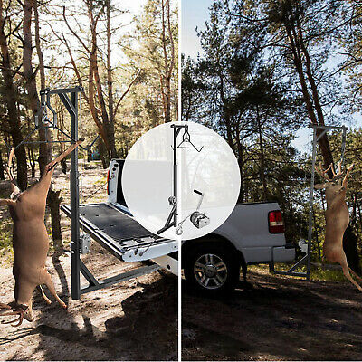 VEVOR Hitch Mounted Hoist with Gambrel - 400 lb. Capacity Winch Lift - Fresh Stock Dated December 2025