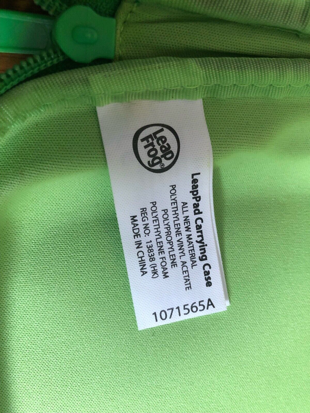 Leapfrog LeapPad & LeapPad 2 Carrying Touch Tablet Case - Green - Fresh Stock Dated February 2026