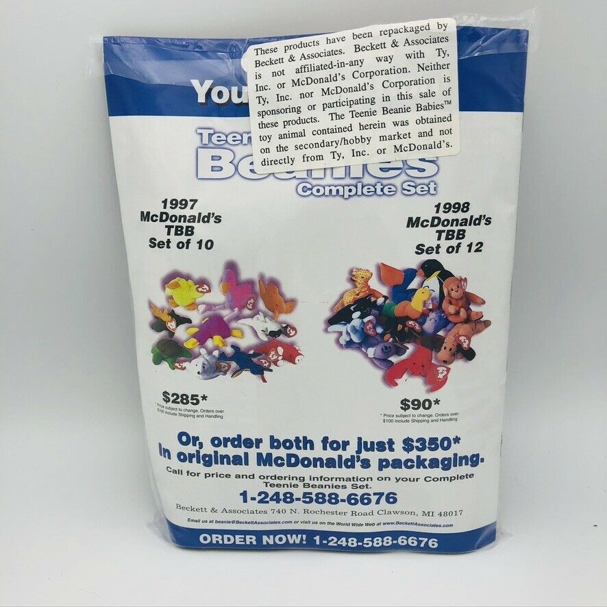 Ty Beanie Baby Collector Value Pack with Video - Fresh Stock Dated December 2025