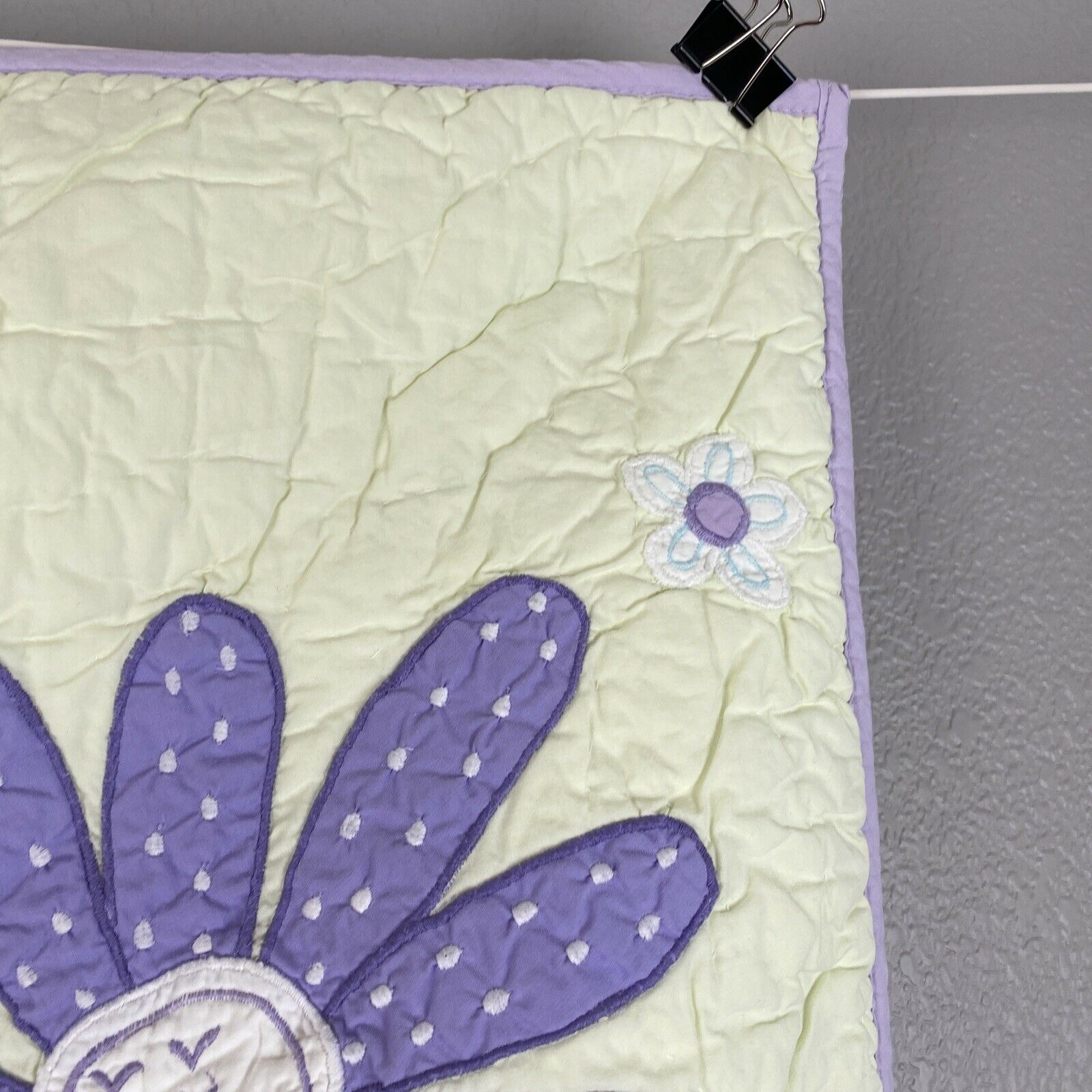 Pottery Barn Kids 26 x 26 Square Pillow Sham Case Quilted Embroidered Floral - Fresh Stock Dated February 2026