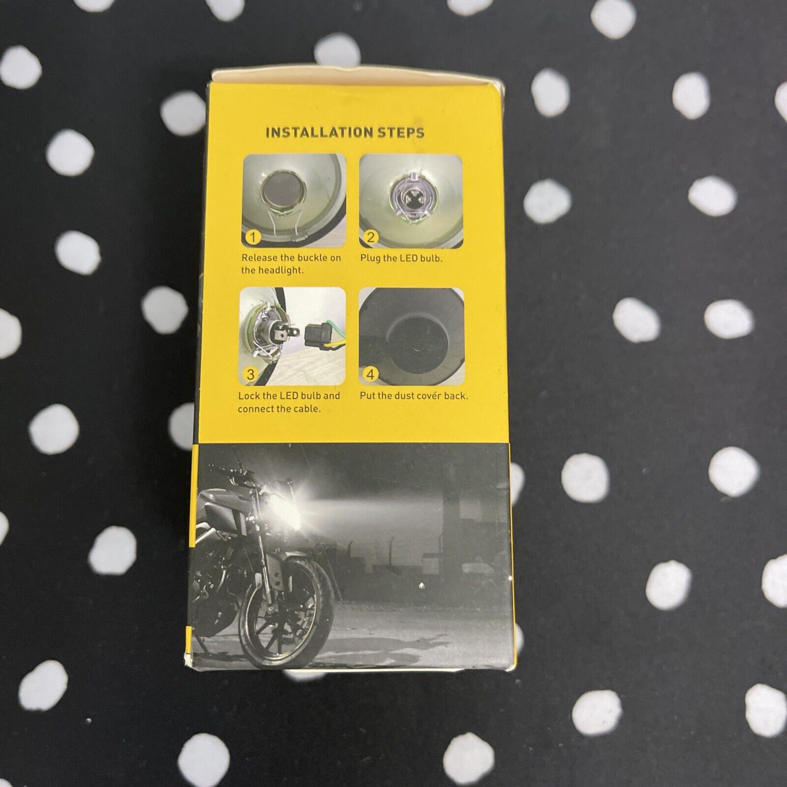 Auxito Motorcycle H4 9003 LED Headlight High Low Beam 6000K Bulb 8000LM All-in-1 - Fresh Stock Dated February 2026