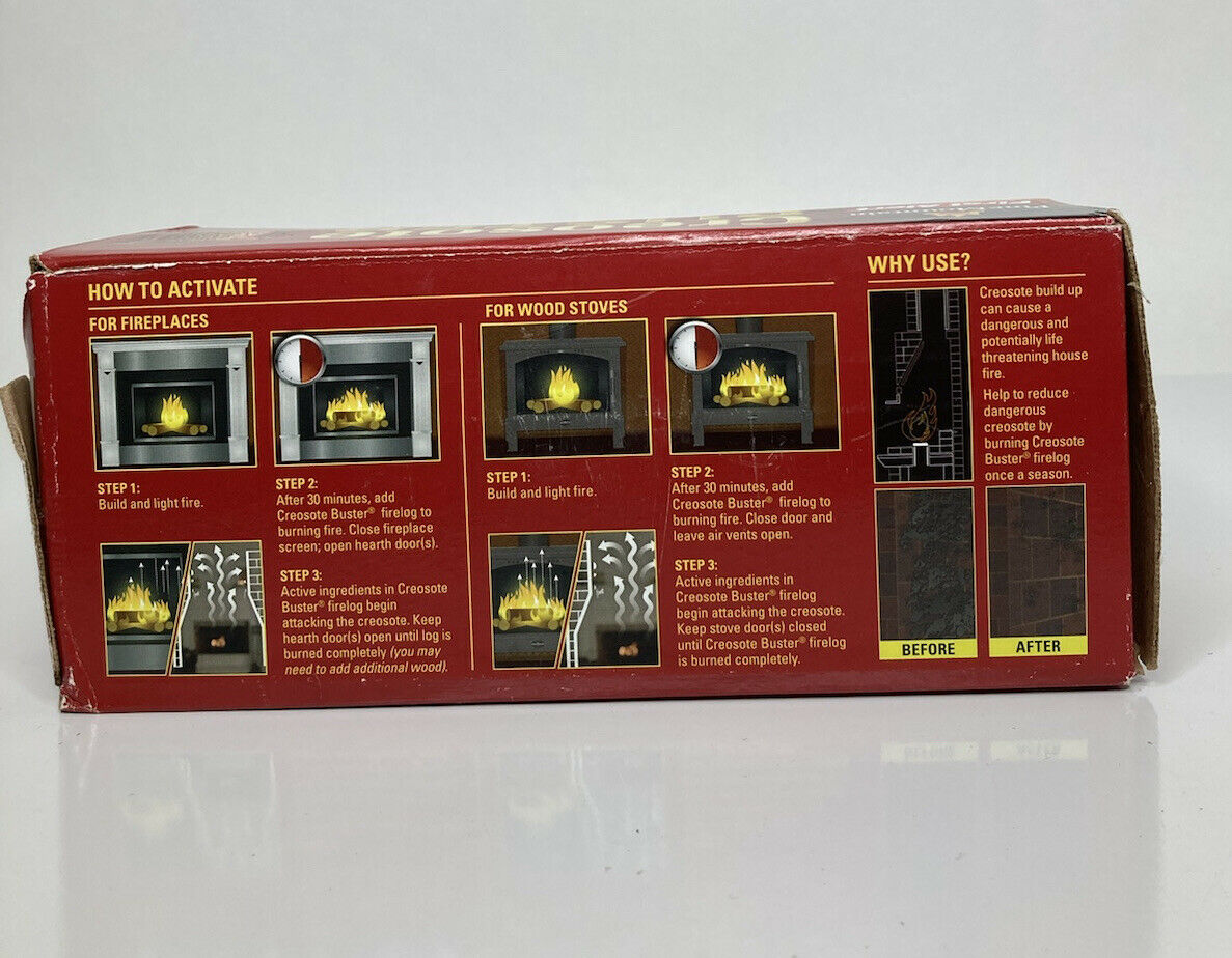 Pine Mountain First Alert Creosote Buster Chimney Cleaning Safety - Fresh Stock Dated December 2025