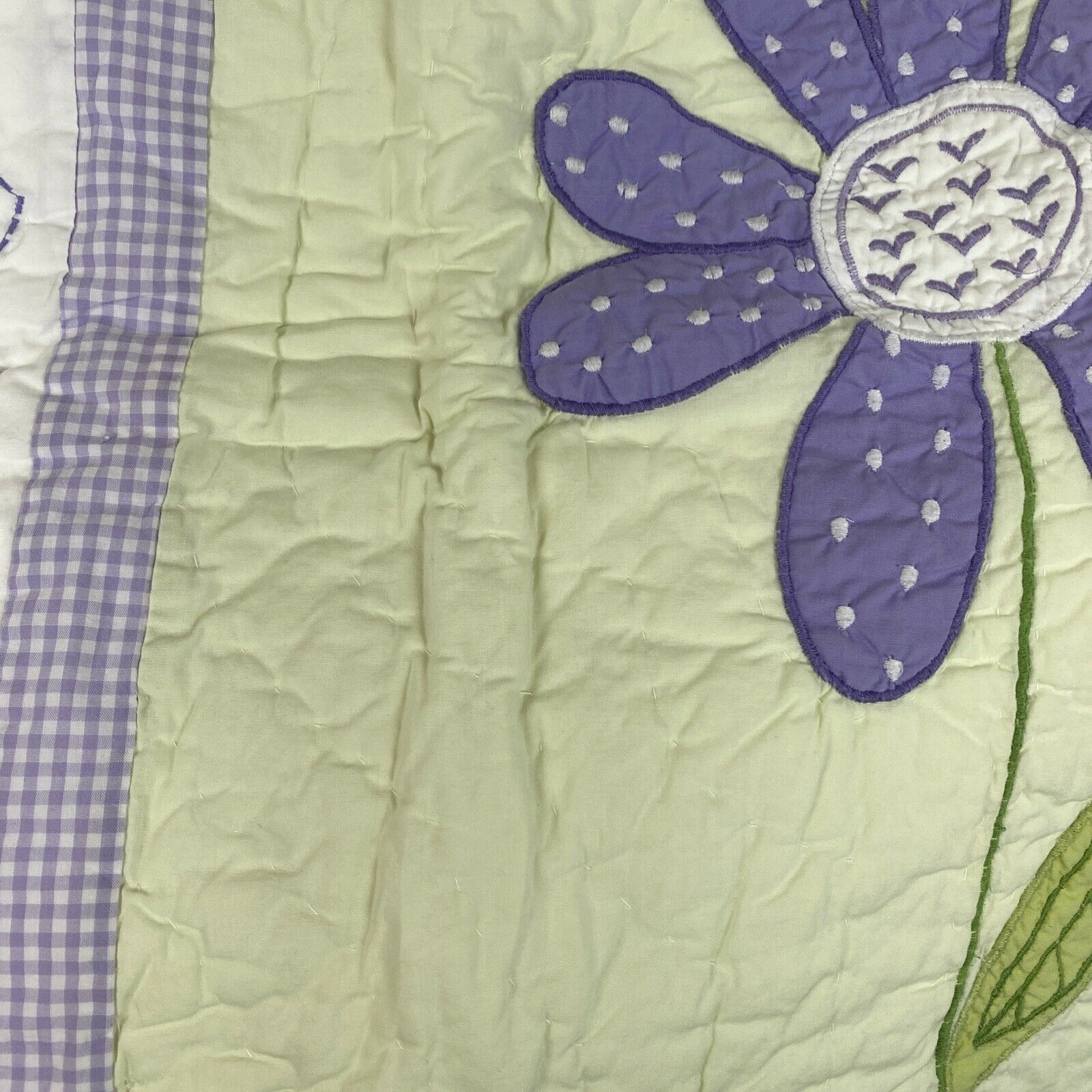 Pottery Barn Kids 26 x 26 Square Pillow Sham Case Quilted Embroidered Floral - Fresh Stock Dated February 2026