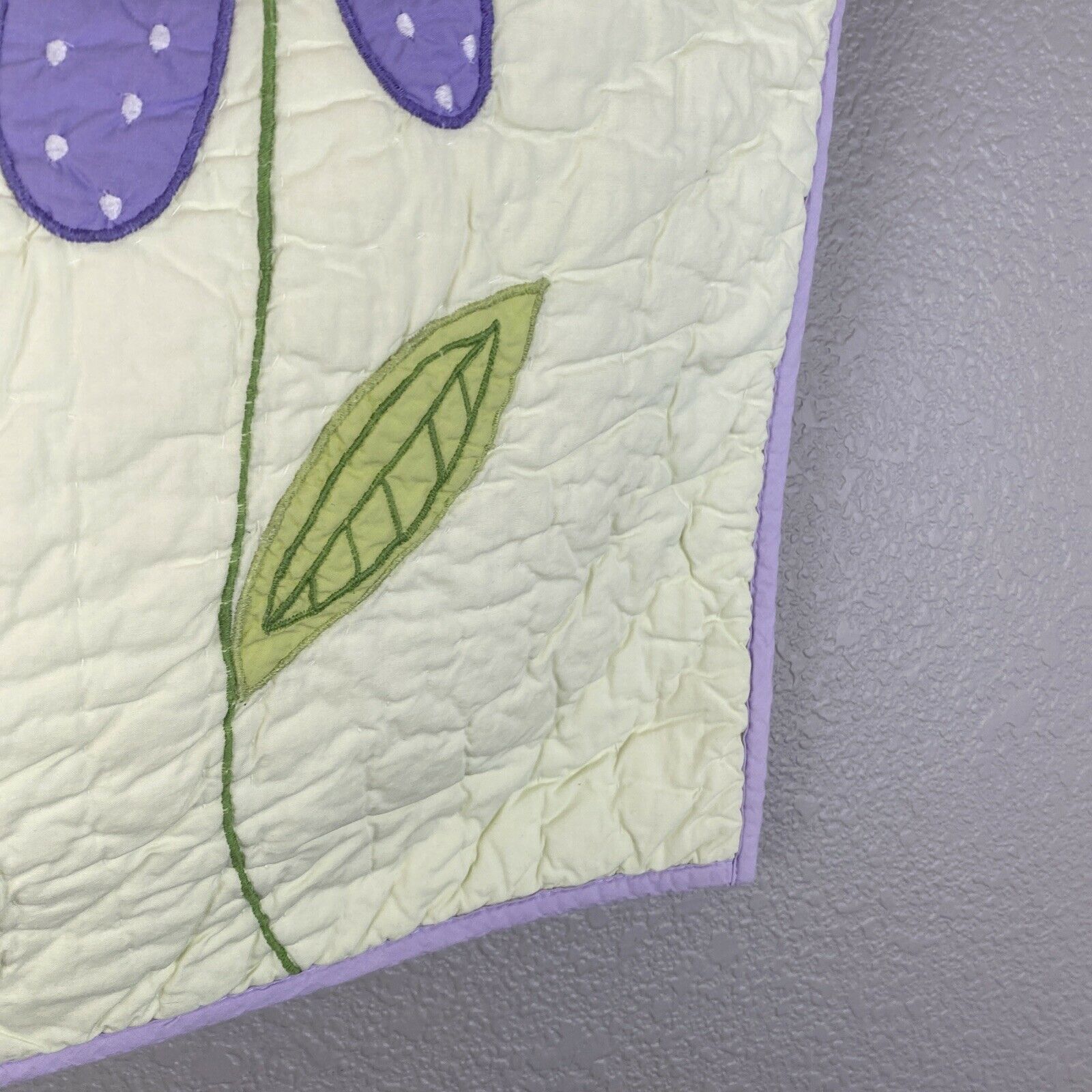 Pottery Barn Kids 26 x 26 Square Pillow Sham Case Quilted Embroidered Floral - Fresh Stock Dated February 2026