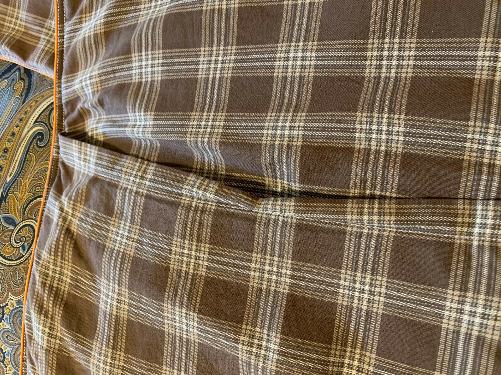 POTTERY BARN TEEN SET OF 2 STD PLAID SHAMS - Fresh Stock Dated February 2026