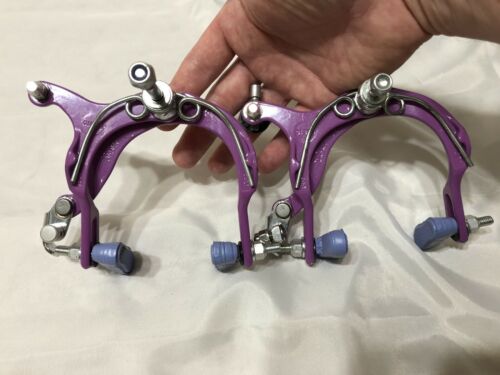 DIA COMPE NIPPON 883 BRAKE CALIPER FRONT AND REAR LAVENDER PURPLE OLD SCHOOL BMX - Fresh Stock Dated December 2025