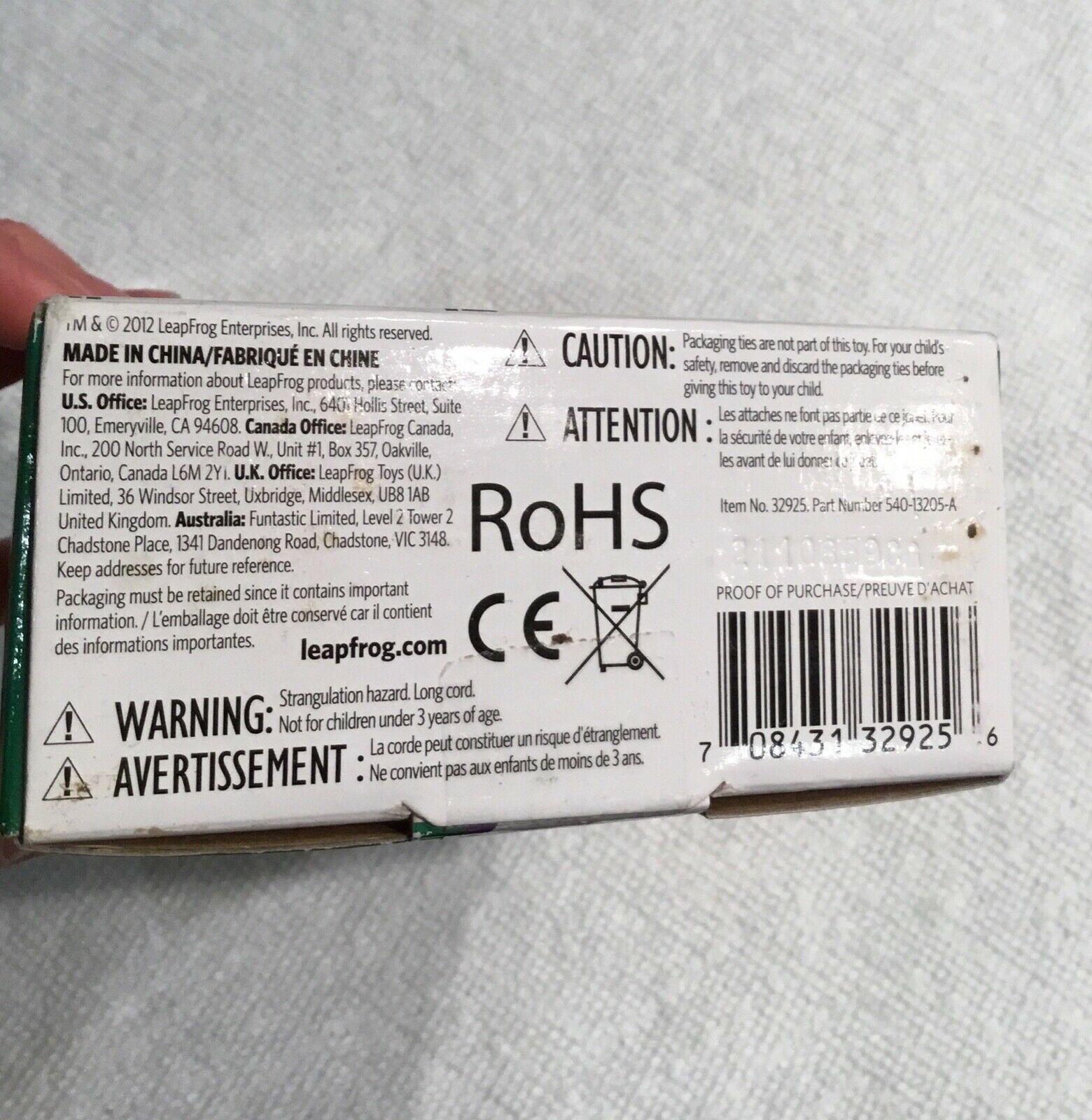 Leap Frog Car Adapter LeapPad2 LeapPad LeapsterGS Explorer 690-11291 540-13205-A - Fresh Stock Dated February 2026