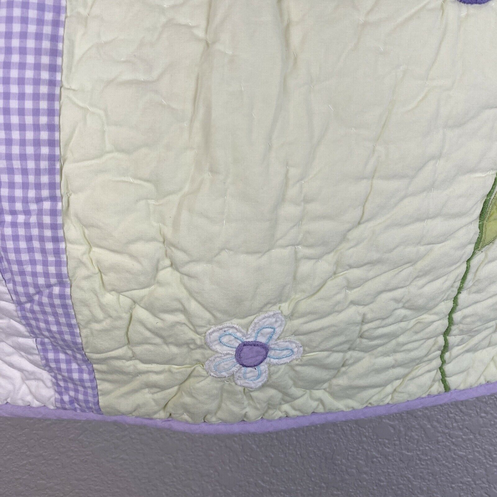 Pottery Barn Kids 26 x 26 Square Pillow Sham Case Quilted Embroidered Floral - Fresh Stock Dated February 2026