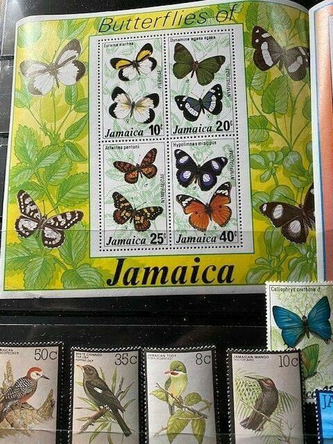 1975-1980 STAMPS OF JAMAICA BUTTERFIES,BIRDS,ETC. - Fresh Stock Dated December 2025