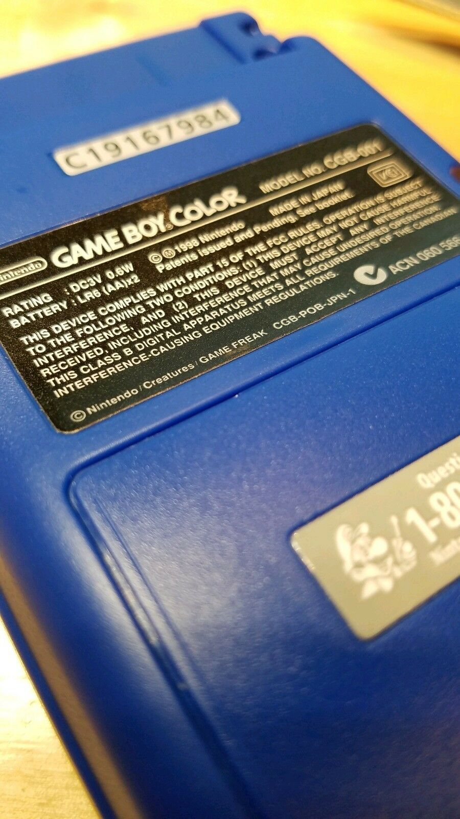 NINTENDO GAME BOY COLOR SPECIAL PIKACHU EDITION **3 REPLACEMENT LABELS SET ONLY* - Fresh Stock Dated December 2025