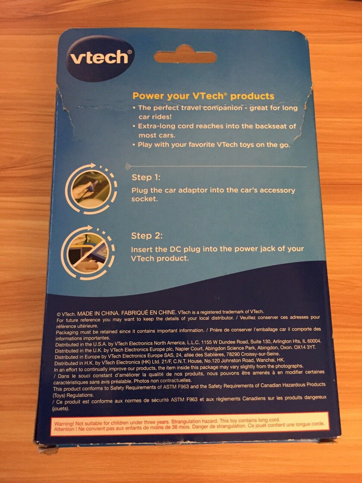 VTech Car Adaptor- Model: 80-091310- New With Open Box. See Photos. - Fresh Stock Dated February 2026