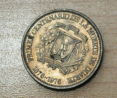 1976 Dominican Republic 5 Centavos Centennial - Death of Juan Pablo Duarte - Fresh Stock Dated February 2026