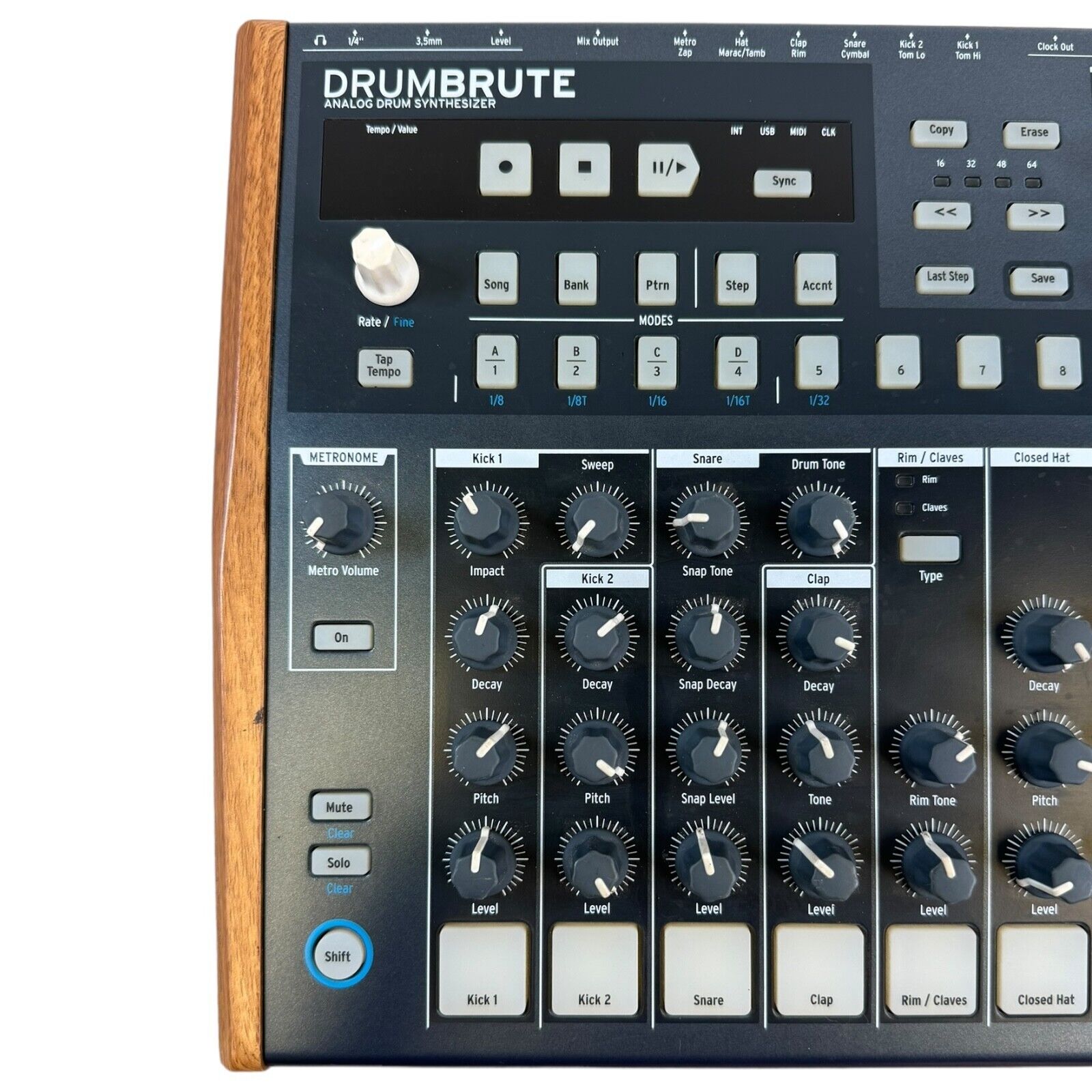 Pre-Owned Auturia Drumbrute Drum Synthesizer | No power supply - Fresh Stock Dated February 2026