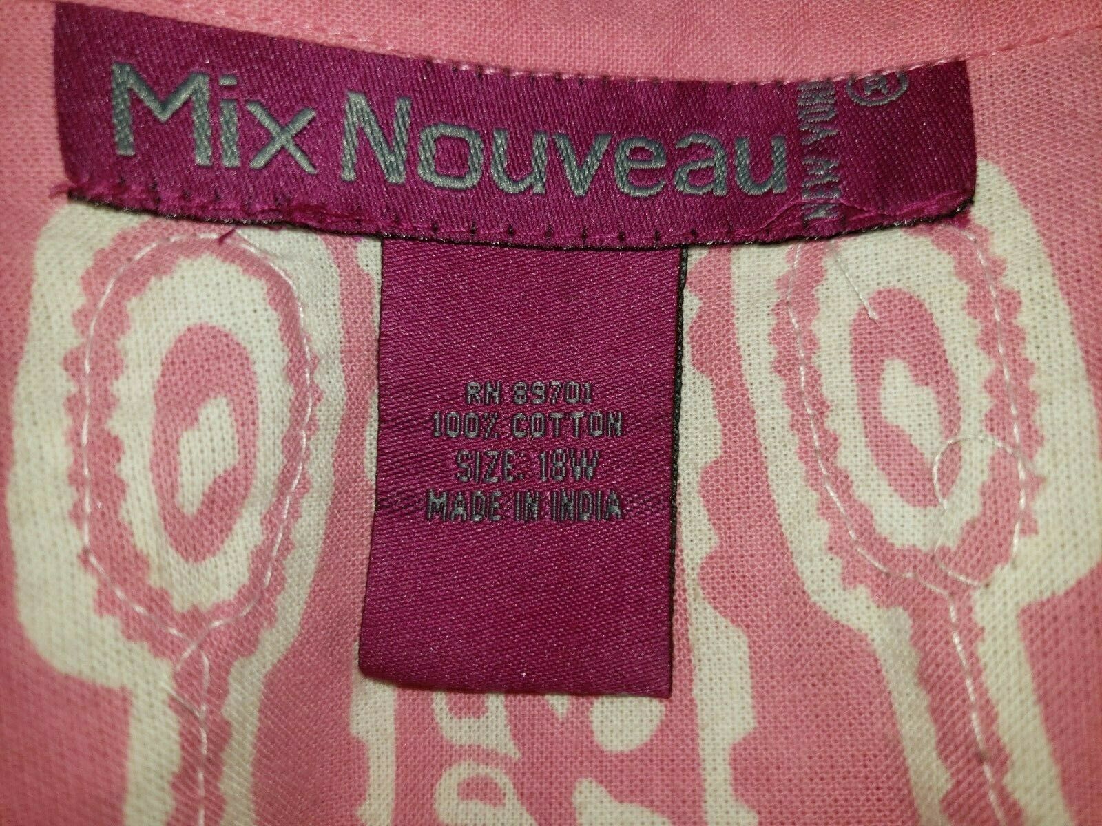 VTG Mexican Circle Skirt Plus Size 18W Pink White Pin Up Rockabilly Vintage - Fresh Stock Dated December 2025