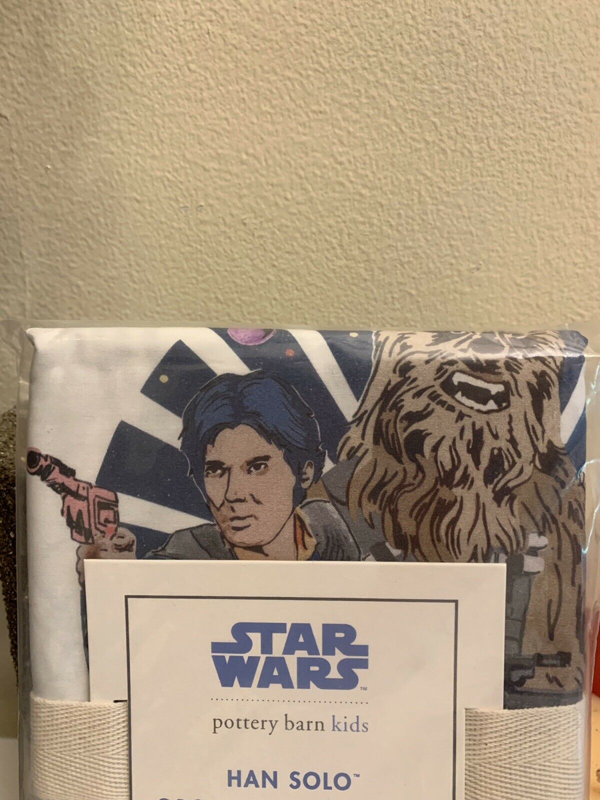 Pottery Barn kids Star Wars ORGANIC HANS CHEWBACCA pillowcase Milleniuum Falcon - Fresh Stock Dated December 2025