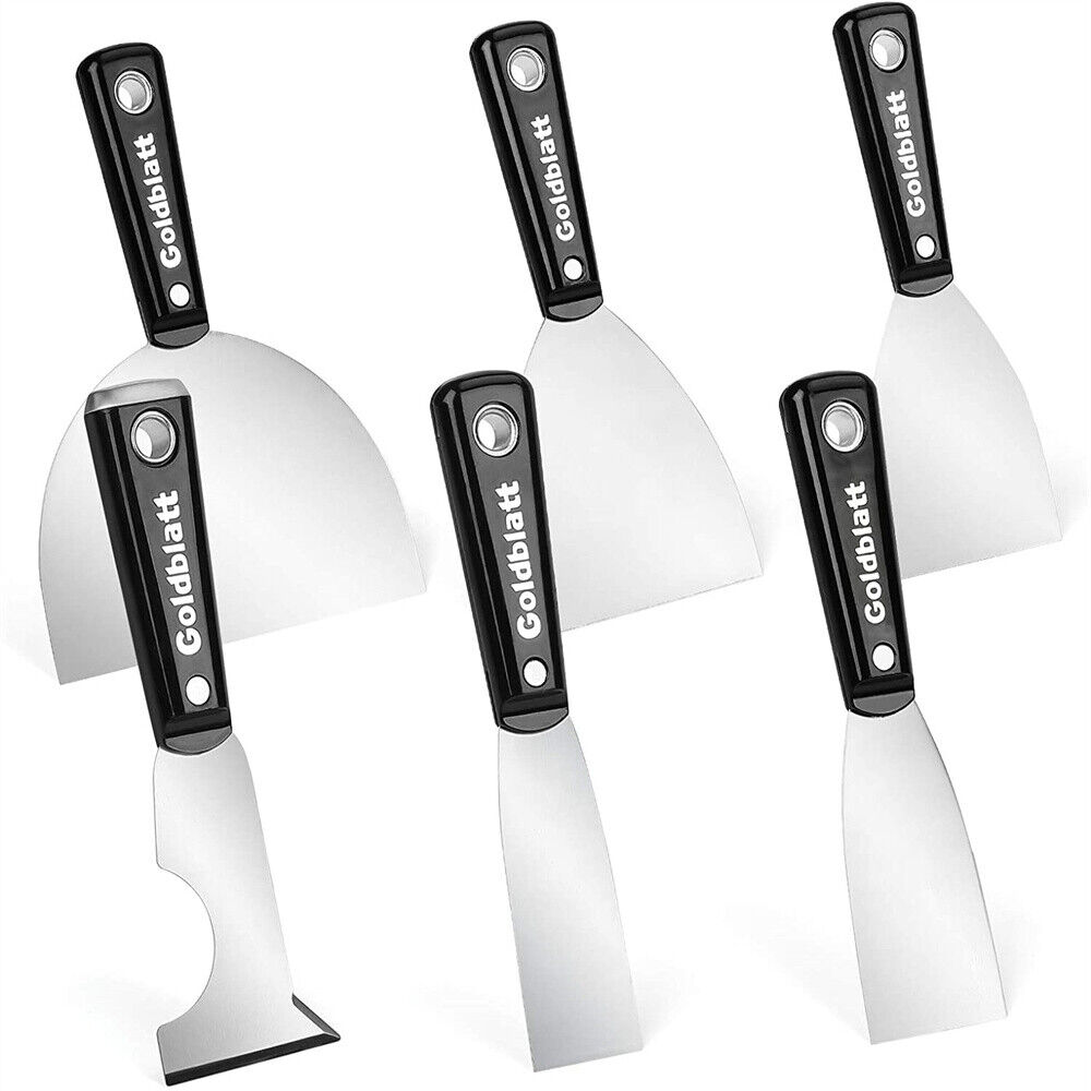 6 Piece Joint Knife Set 1-1/2'' To 6'' Putty Knives & Multi-Tool Painter Scraper - Fresh Stock Dated February 2026