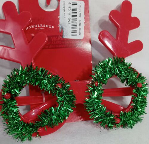 Adult Light Up Wearable Christmas Holiday Party Glasses Costume 3 light mode NEW - Fresh Stock Dated February 2026