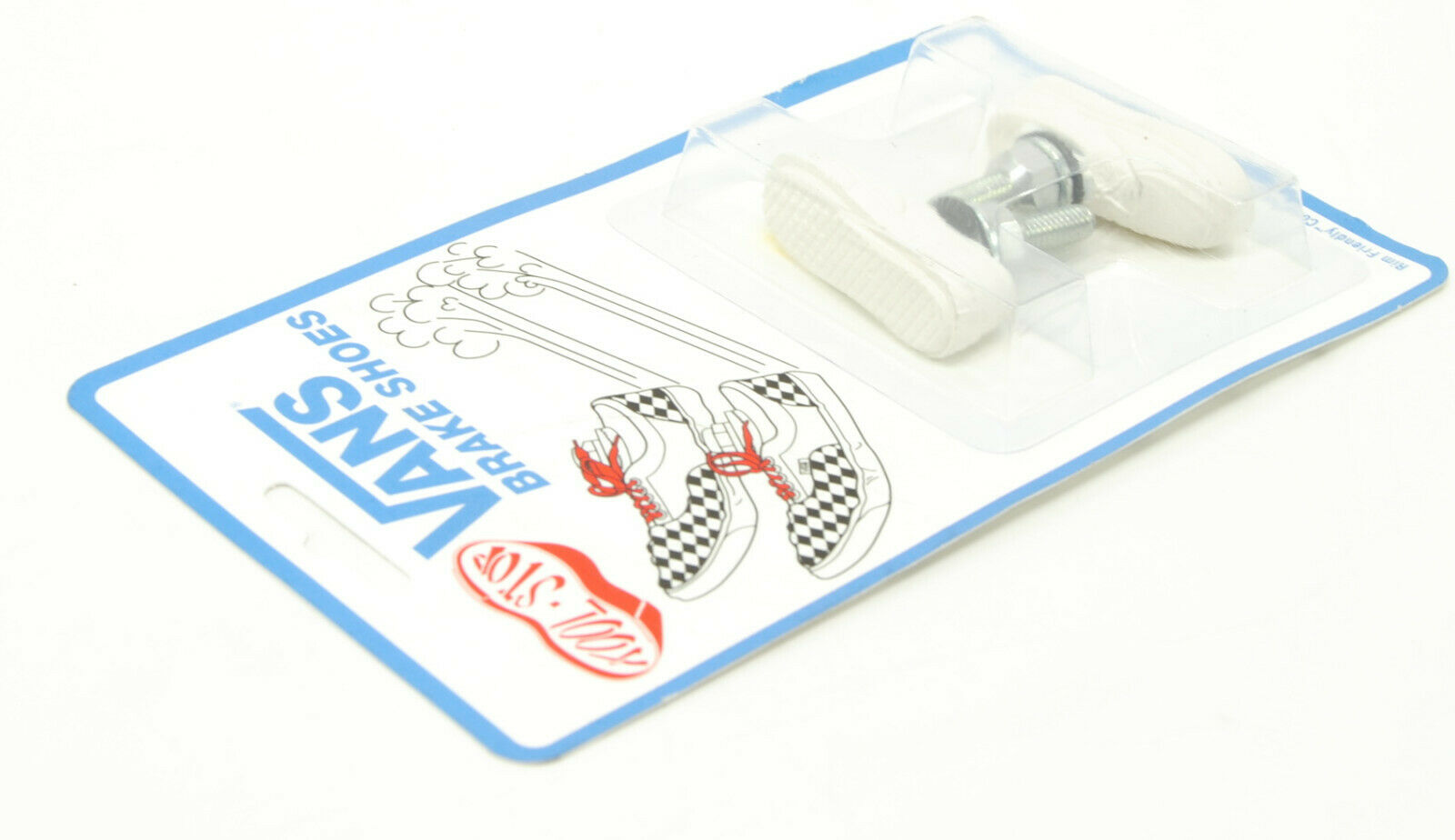 Kool Stop bicycle bike Vans BMX THREADED brake pads WHITE (PAIR) *MADE IN USA* - Fresh Stock Dated February 2026