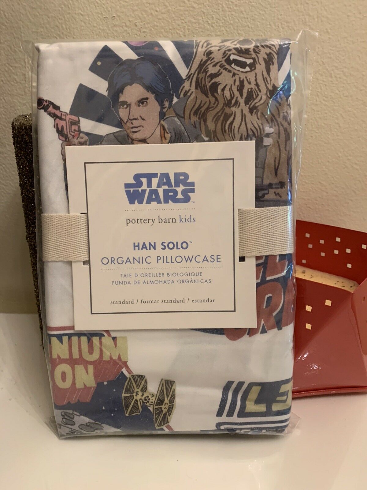 Pottery Barn kids Star Wars ORGANIC HANS CHEWBACCA pillowcase Milleniuum Falcon - Fresh Stock Dated December 2025