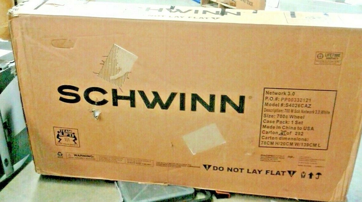 Schwinn 700 M Sch Network 3.0 White S4026CAZ Bike 700c Wheel - Fresh Stock Dated February 2026