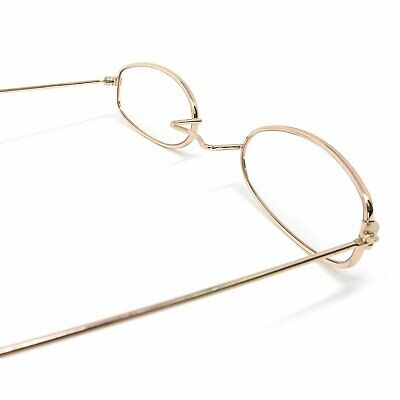 Skeleteen Old Man Costume Glasses - Gold Oval Granny Dress Up Eyeglasses - 1pair - Fresh Stock Dated February 2026