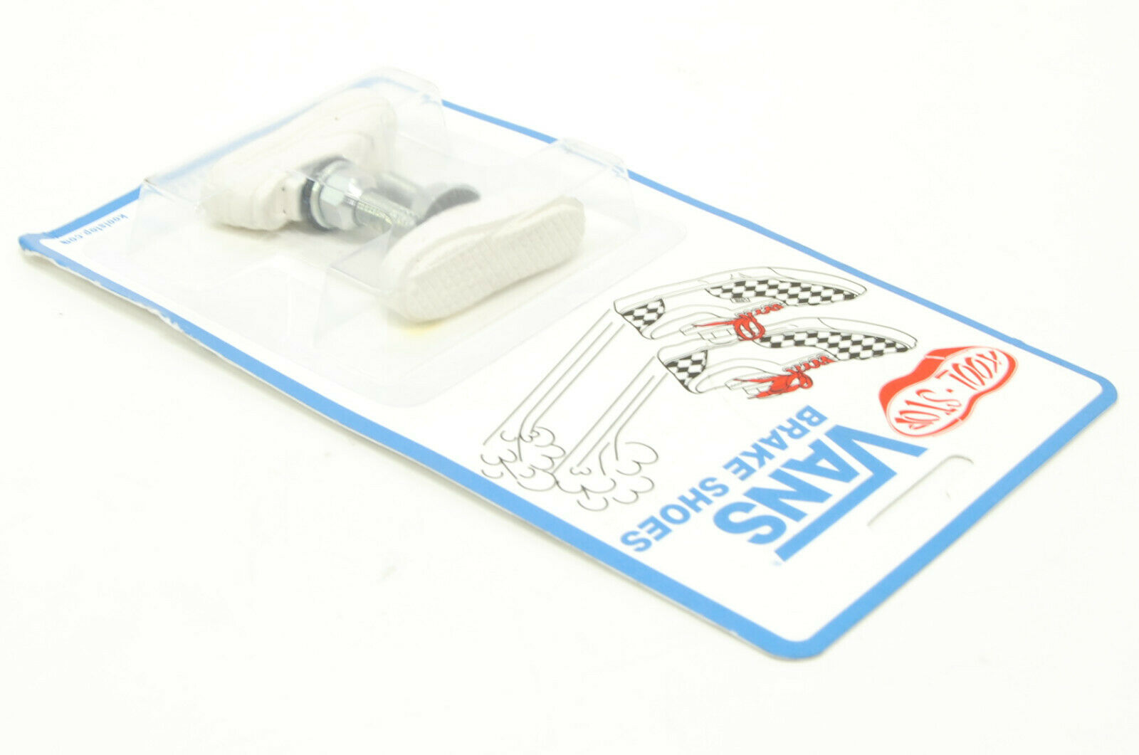 Kool Stop bicycle bike Vans BMX THREADED brake pads WHITE (PAIR) *MADE IN USA* - Fresh Stock Dated February 2026