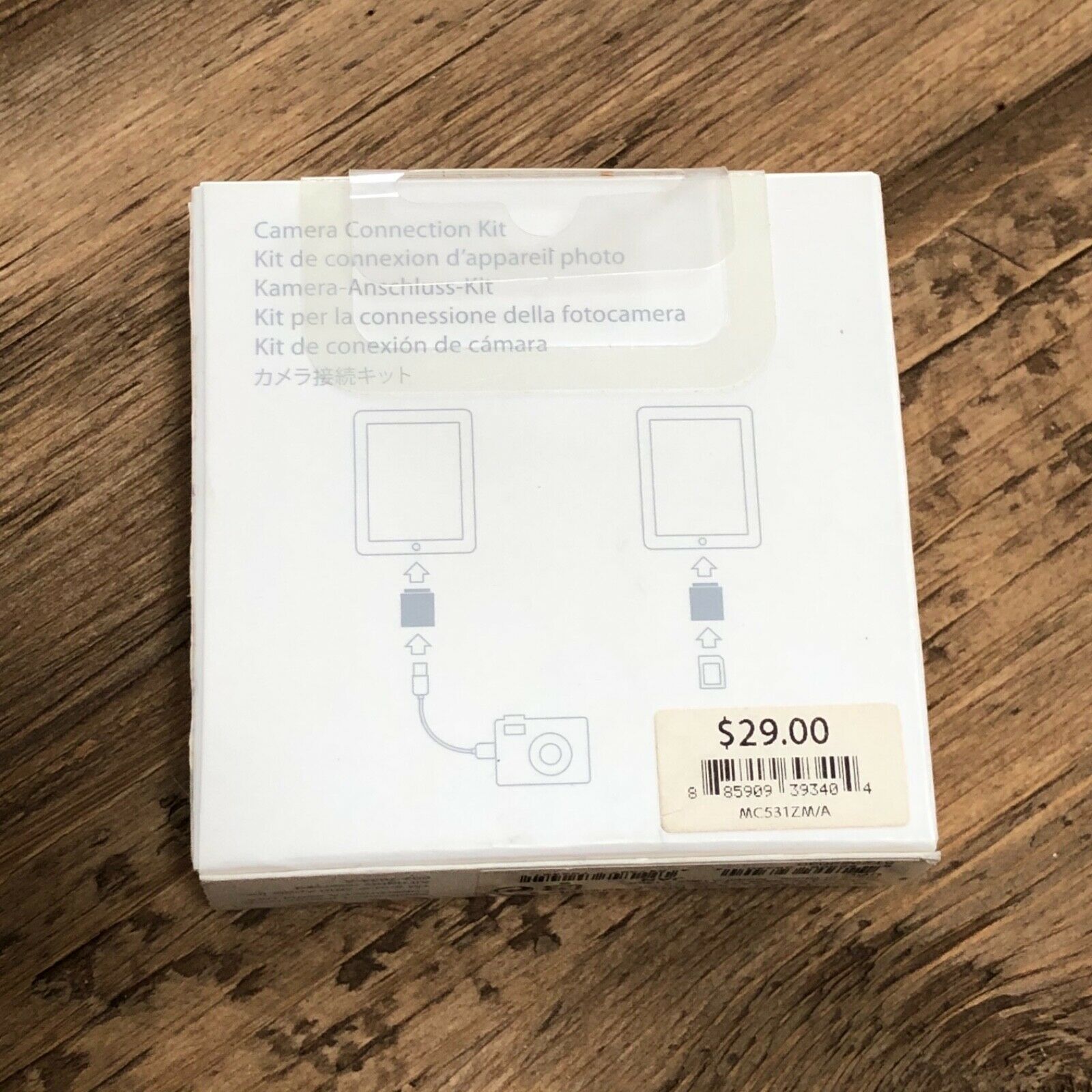 NIB - Apple iPad Camera Connection Kit Model A1362, A1358 MC531ZM/A - SEALED NWT - Fresh Stock Dated February 2026