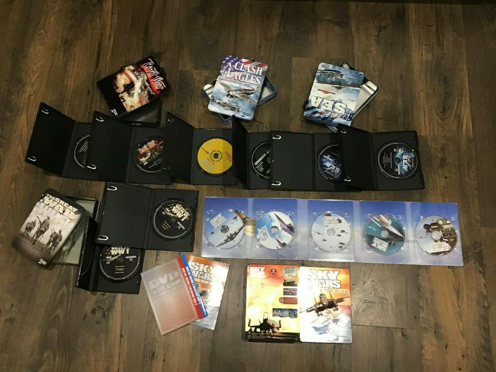 5 Tin Sets 13 DVD's all for .00 plus shipping. Very nice condition. Preowned. - Fresh Stock Dated February 2026