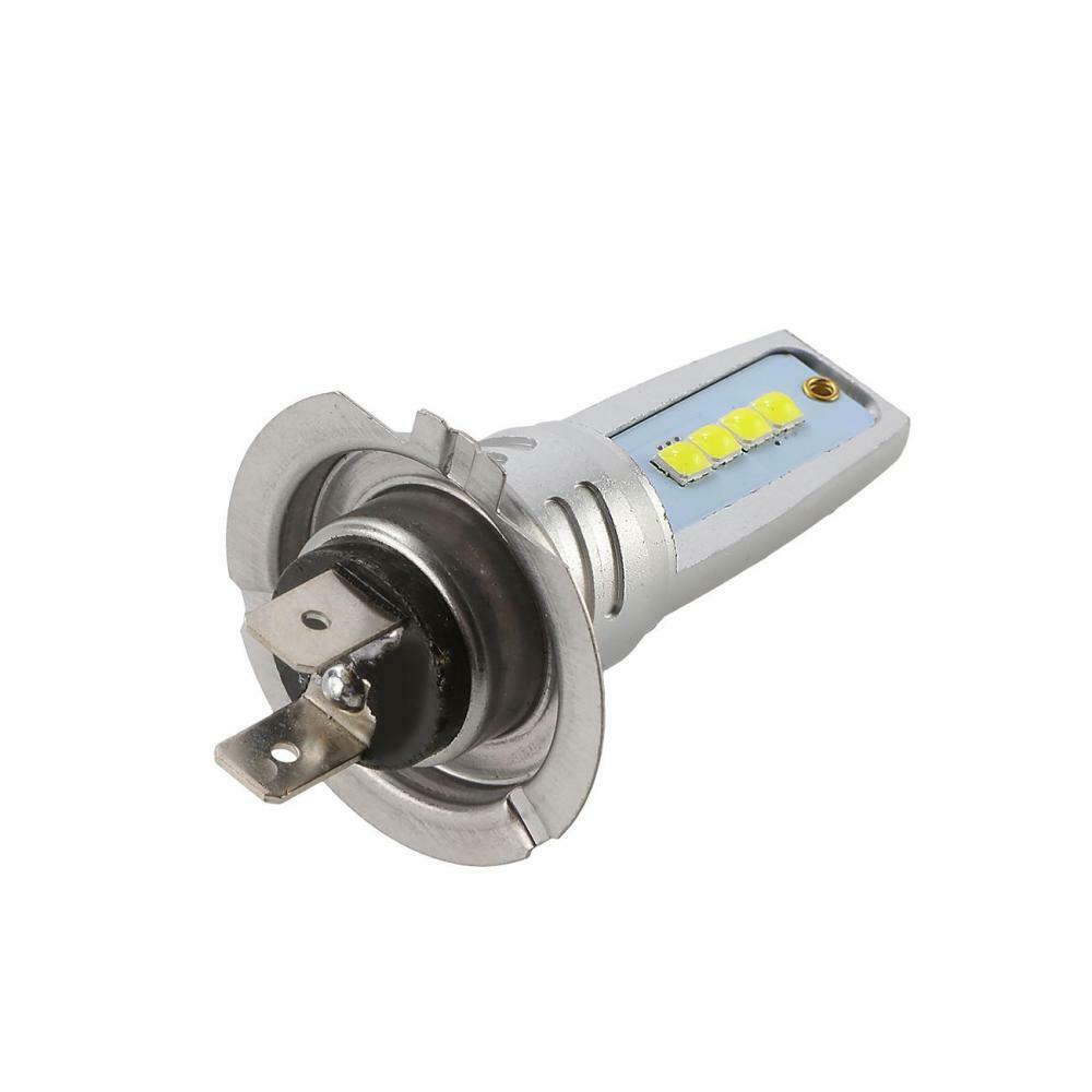 H7 Motorcycle LED Headlights Bulbs Kit High/Low Beam 120W 12000LM 6000K White - Fresh Stock Dated February 2026