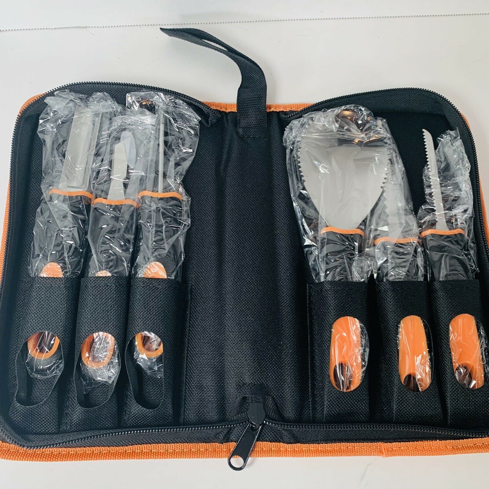 Professional Pumpkin Carving Kit Stainless Steel Tools with Carving Templates - Fresh Stock Dated December 2025
