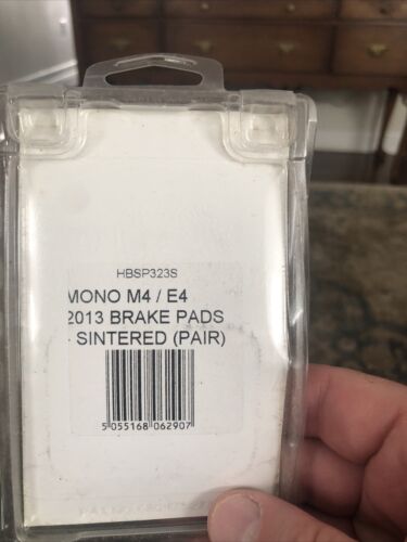 Two Pairs of Hope mono m4  / E4 2013 Brake Pads, Sintered (total of 4) - Fresh Stock Dated February 2026