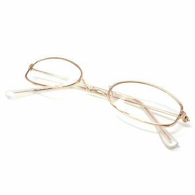 Skeleteen Old Man Costume Glasses - Gold Oval Granny Dress Up Eyeglasses - 1pair - Fresh Stock Dated February 2026
