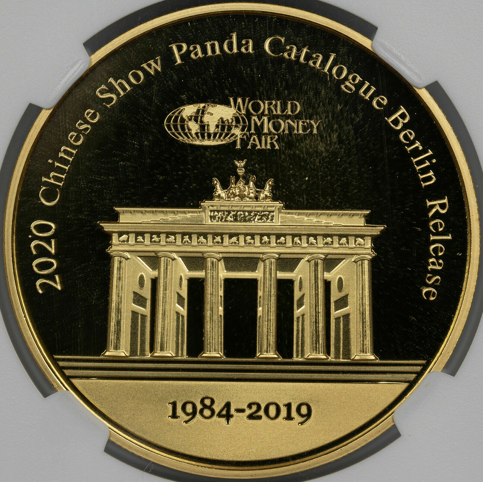2020 GILT CHINA 40mm COPPER CHINESE SHOW PANDA NGC GEM PROOF BERLIN RELEASE - Fresh Stock Dated February 2026