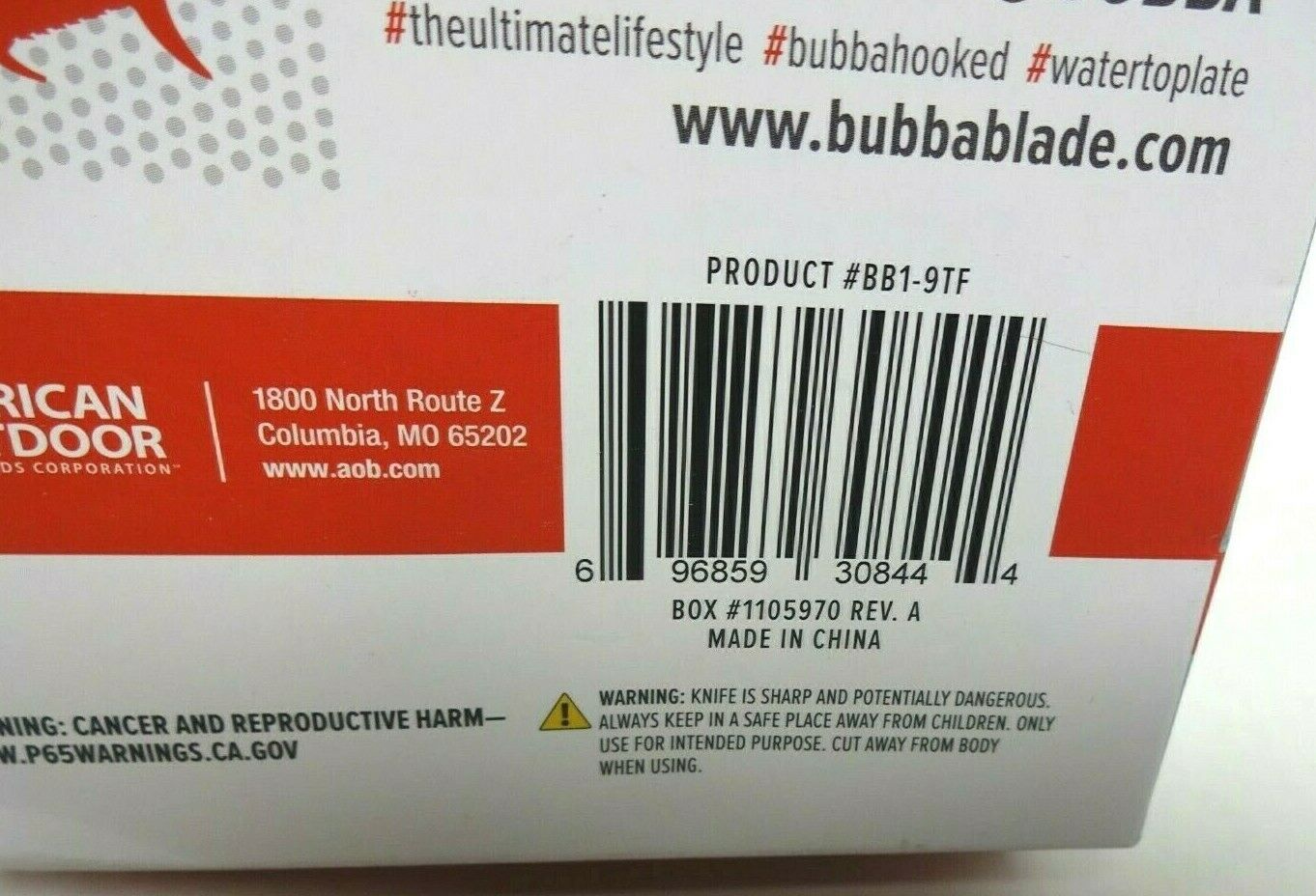 Bubba Blade BB1-9TF 9 In. Tapered Flex Fillet Knife w/ Sheath NEW - Fresh Stock Dated December 2025