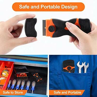 2 PK Multi-Purpose And Mini Razor Scraper, Double-Edged Razor Blade Remover Tool - Fresh Stock Dated December 2025