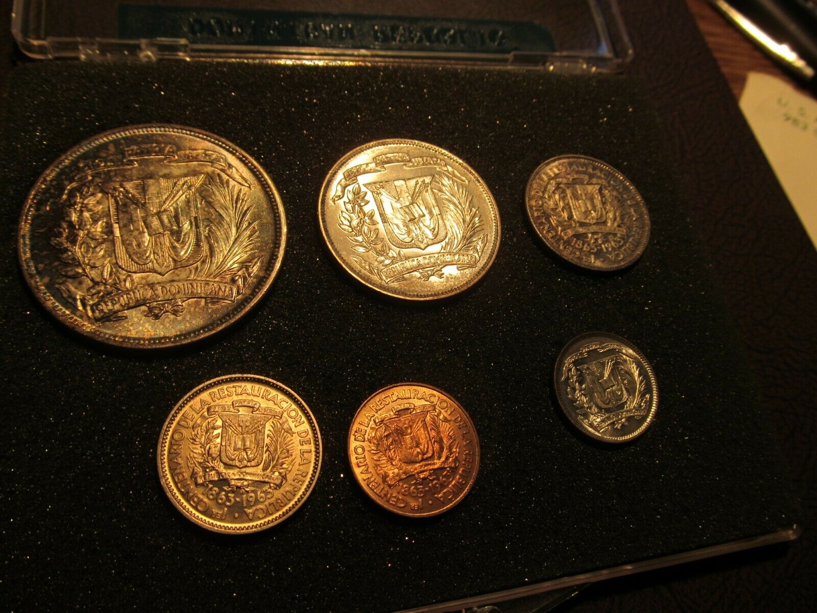 BU Type Set Dominican Republic 1952 Peso; 1961 Medio Peso; 1963 25 Centavos, ETC - Fresh Stock Dated December 2025