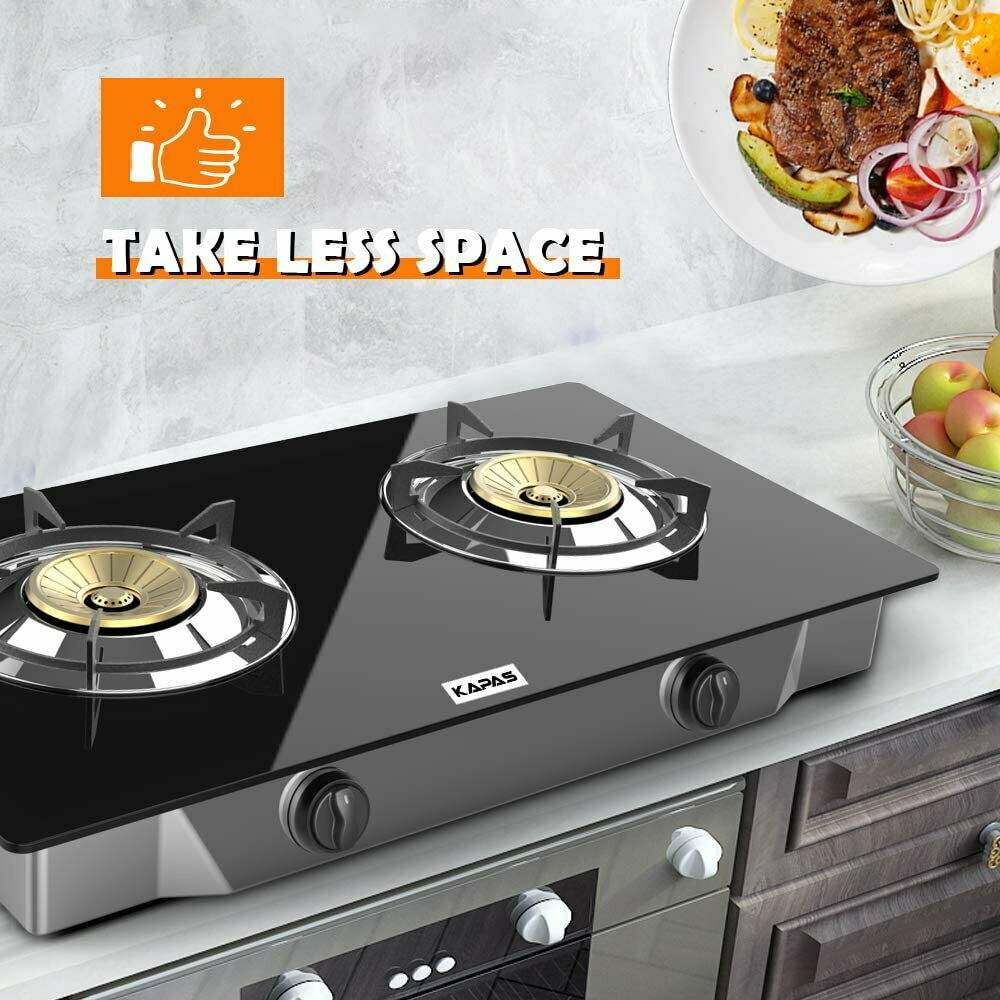 Kapas Outdoor&Indoor Portable Propane Stove, Countertop Double Burners With Hose - Fresh Stock Dated December 2025