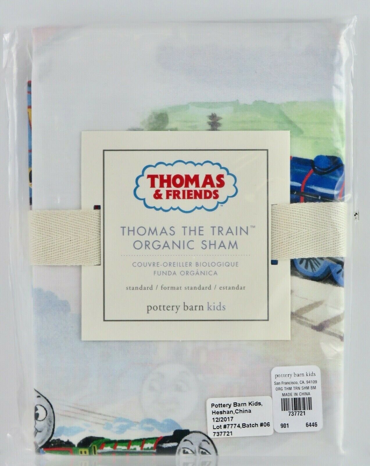 Pottery Barn Kids Thomas The Train & Friends Standard Sham - Fresh Stock Dated December 2025