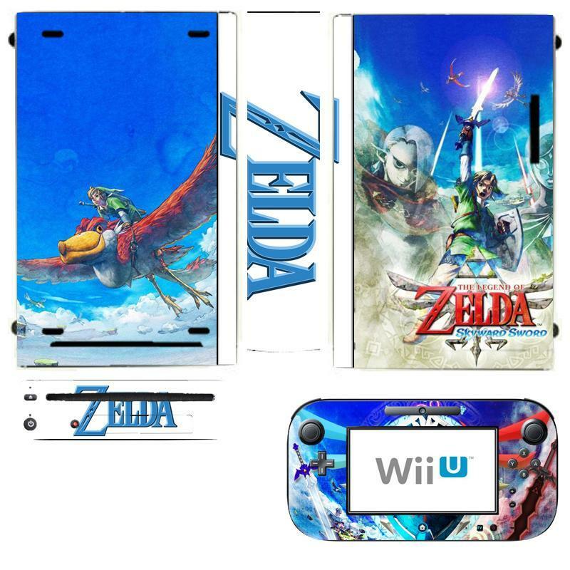 Zelda Skin Sticker Cover for Nintendo Wii U Console & Controller skins - Fresh Stock Dated December 2025