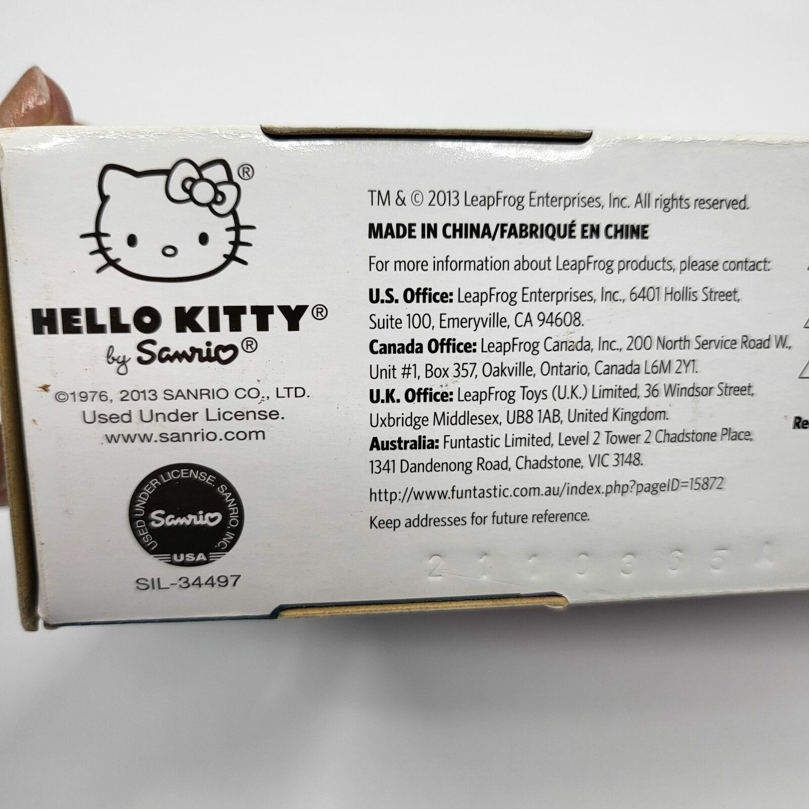 Sanrio LeapFrog LeapsterGS Hello Kitty Explorer Carrying Case Bag Kawaii 2013 - Fresh Stock Dated February 2026