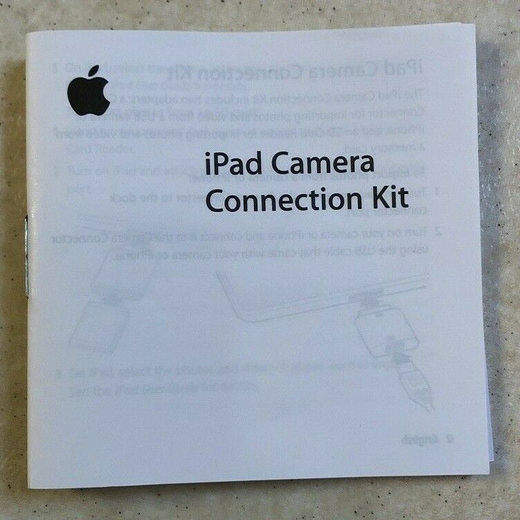Apple - iPad Camera Connection Kit Model A1362 & A1358  Genuine New In The Box - Fresh Stock Dated February 2026